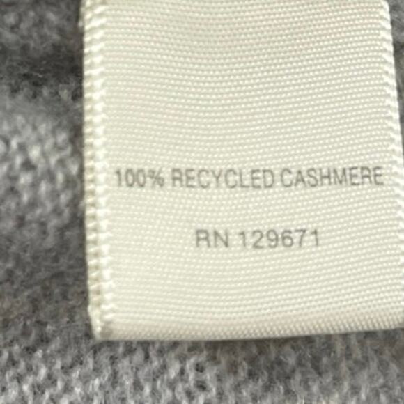 NAKEDCASHMERE Women's Gray 100% Cashmere Crewneck Pullover Sweater Top Size L - Picture 4 of 4